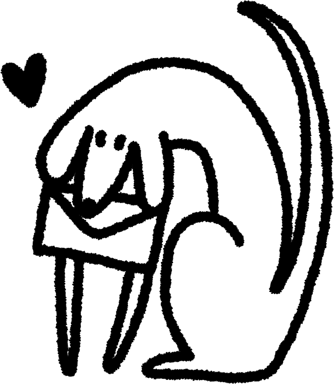 Piesek z listem